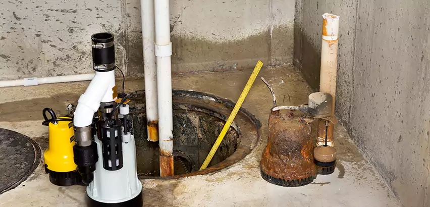 Installing Sump Pump in Finished Basement in Paramus, NJ